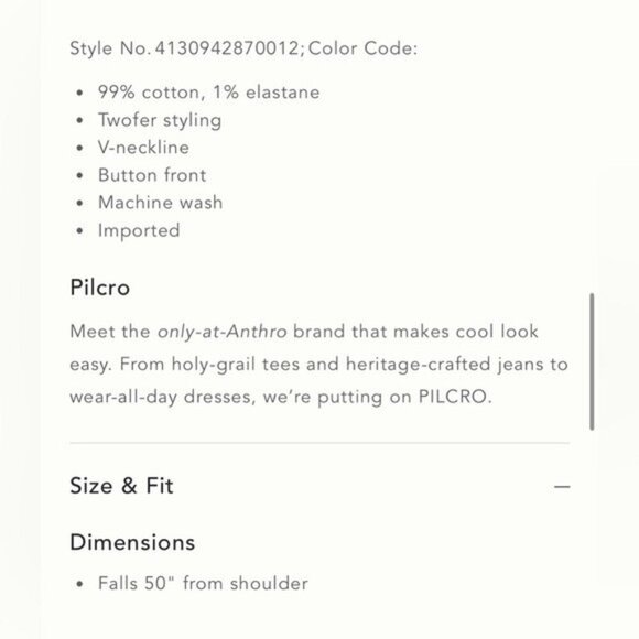 ❤️HP❤️NWT Size XL- Anthropologie Pilcro Denim Vest Twofer Midi Dress (Two piece) - Picture 9 of 14